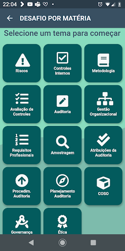 Android application AUDITEST screenshort