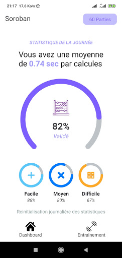 Android application Soroban - Training Challenge screenshort