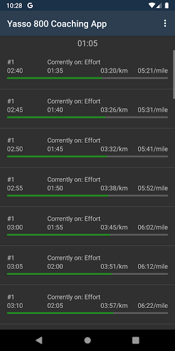 Yasso 800m Running Coach Screen 2