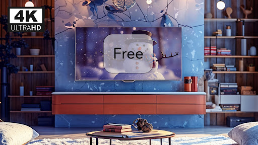 Cozy Snowman TV Screensaver screenshot 5