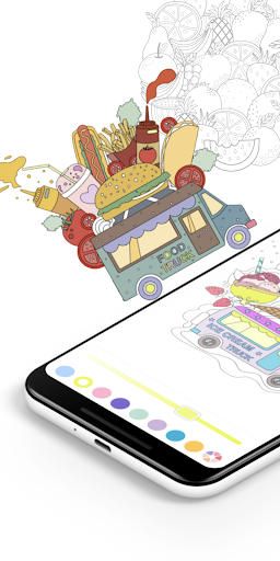 Android application Aesthetic Adult Coloring Book screenshort