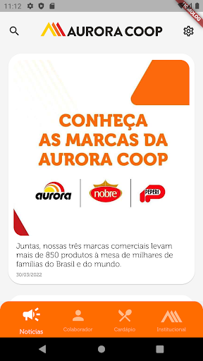 Android application Vidaurora Coop screenshort