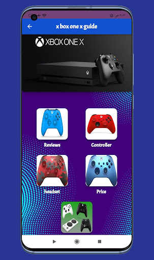 Android application x box one x Guide screenshort