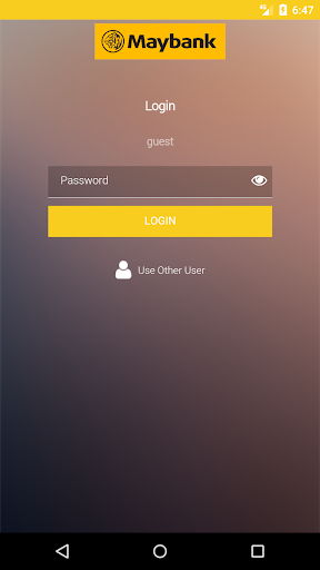 Android application MyNet screenshort