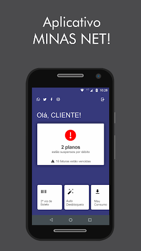 Android application MinasNet screenshort
