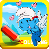 Coloring Kids Game for Smurrfs icon