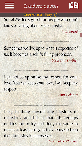 Android application Quotes maxima screenshort