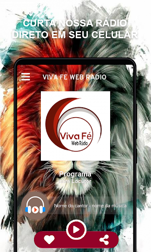 Android application Viva Fé Web Rádio screenshort