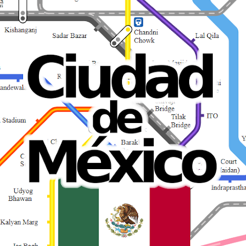 Ten un mapa del metro de la Ciudad de México en tu celular