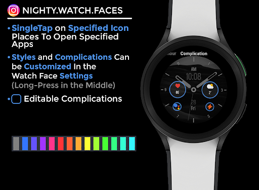 Nighty Minimal 08 - watch face screenshot 11
