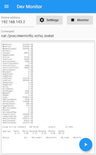 Android application Termon screenshort