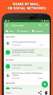 Voice notes Screenshot