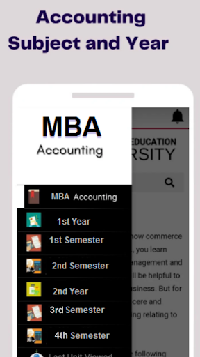 Android application MBA Accounting Study App screenshort