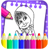 Paint Masha Coloring Book Game icon