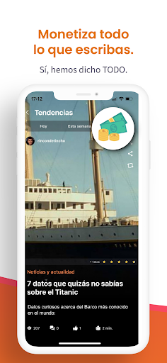 Adimvi: Fresh social blogging Screen 3