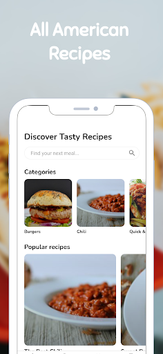 Android application American Made Recipes screenshort