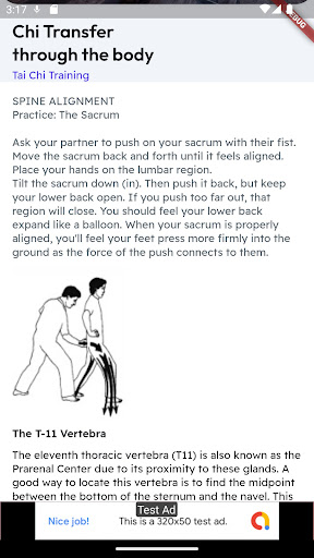 Tai Chi Chuan Training Screen 3