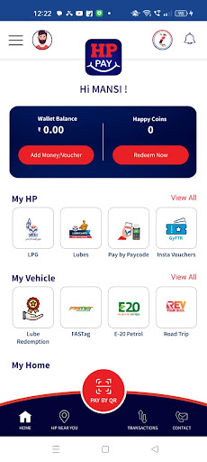 HP PAY Screen 2