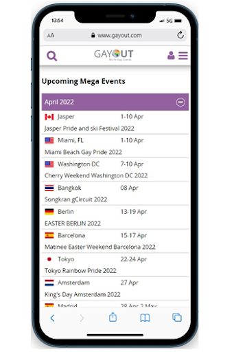 Android application Gayout screenshort