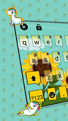 Sunflower Field Keyboard Theme Screen 2