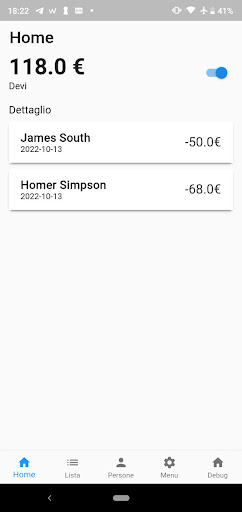 Android application MyDebit Manager screenshort