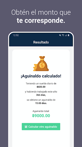 Calculadora de Aguinaldo en MX Screen 2