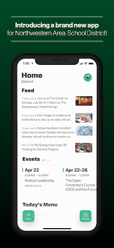 Android application Northwestern Area, SD screenshort