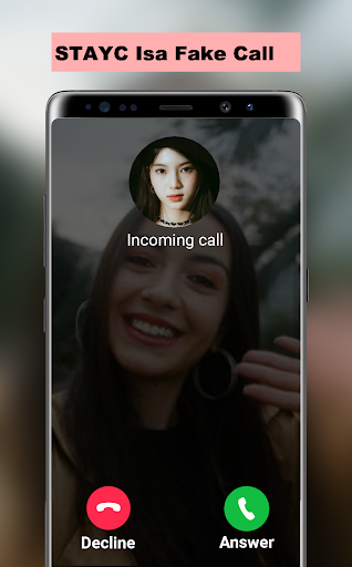 Android application STAYC Isa Fake Call screenshort