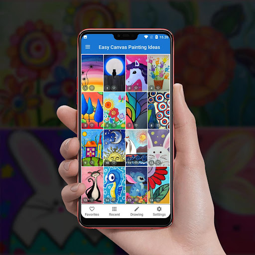 Android application Easy Canvas Painting Ideas screenshort