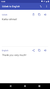 Uzbek to English Translator