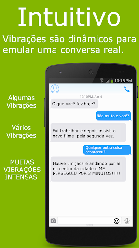 Visualização do aplicativo