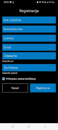 NS FITNESS NOVI SAD Screen 2