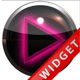 Poweramp Widget Pink Glow icon