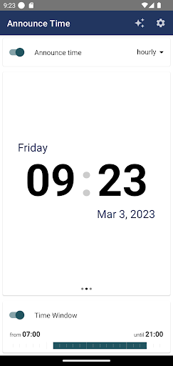 Announce Time Screen 3