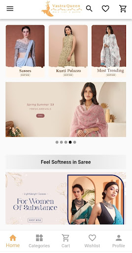 Vastra Queen - Shopping App Screenshot 1 - AppWisp.com