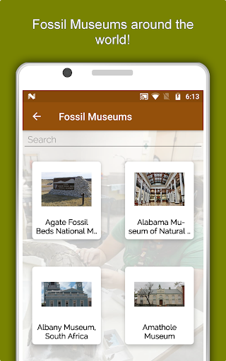 Screenshot of Palaeontology Dictionary App