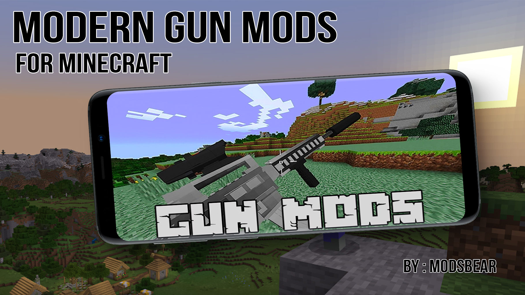 Guns Mod For Mcpe New Weapon Mods For Minecraft 1 1 0 Apk Download Com Modsbear Gunsmodformcpe Apk Free
