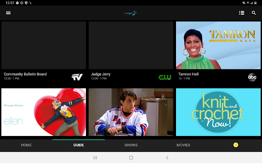 Screenshot of MergeTV