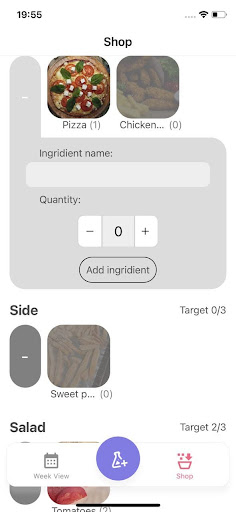 Meal Planner Screen 3
