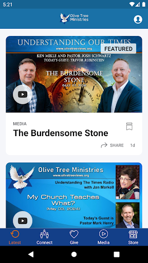 Android application Olive Tree Ministries screenshort