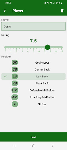 Teams Generator Screen 2