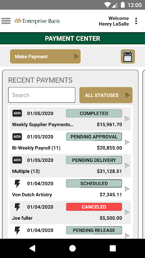 Enterprise Bank Business Screenshot 4 - AppWisp.com