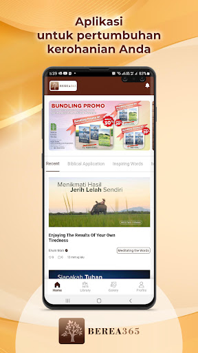 Android application Berea365 screenshort