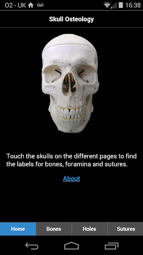 Android application Skull Osteology screenshort