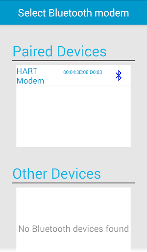 Android application SHARP D HART Communicator screenshort