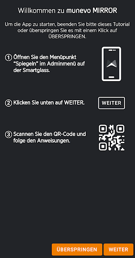 Android application munevo MONITOR screenshort