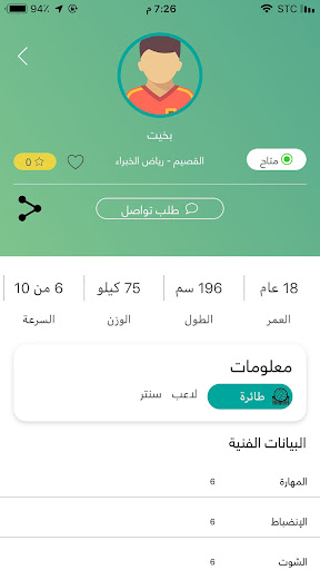 السوق السعودي للاعبين - SMP Screen 2