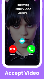 fake call wednesday adams chat