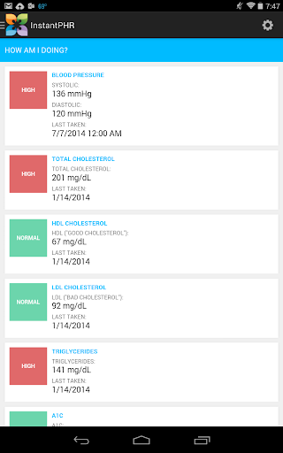 InstantPHR Screen 2