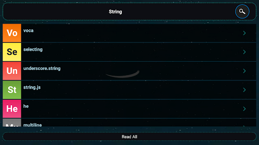 Screenshot of JavaScript Libraries